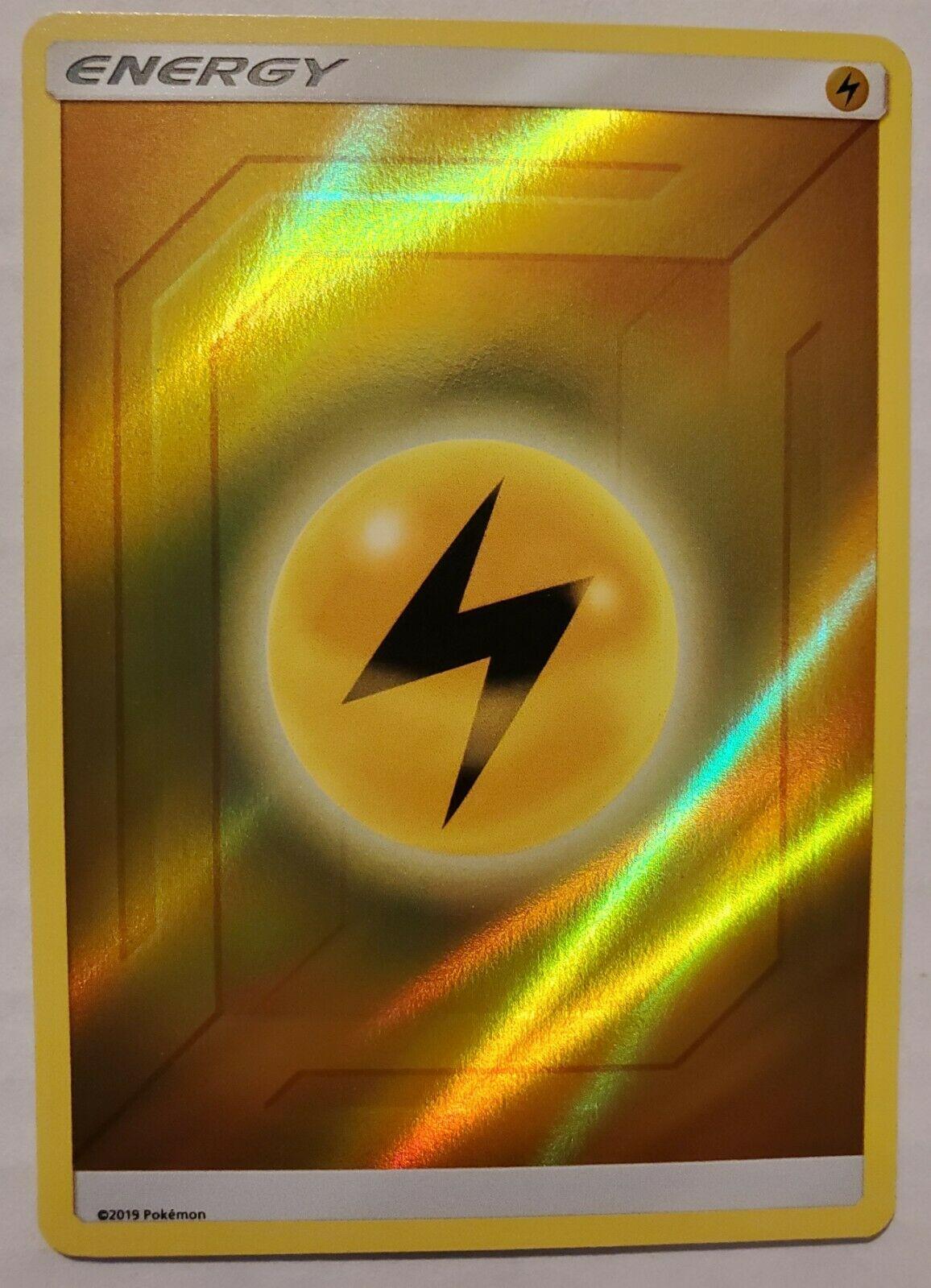 Lightning Energy [Reverse Holo] from Hidden Fates Pokémon card set